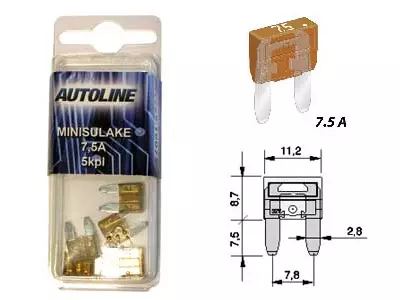 SULAKEBLISTER MINI GM 7,5A 5-KPL - Yleisosat ja tarvikkeet - 53595 - 1
