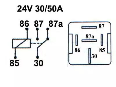 TEHORELE 24V 40/50A 5-N. - Yleisosat ja tarvikkeet - 70715 - 1