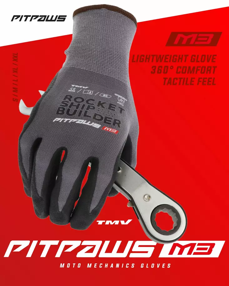 TMV Pitpaws gloves Black "Rocket ship builder" M - MP Hanskat - 96285 - 1