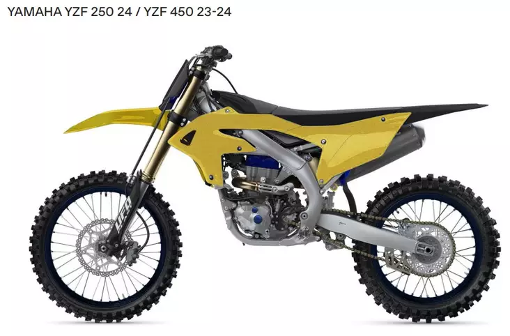 UFO Plastic kit 6-parts YZ250F 24-.. YZ450F 23-.. Gold/Black - Moottoripyörän Muovisarjat - 81845 - 1