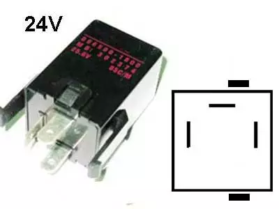 VILKKURELE 24V MITSUBISHI - Yleisosat ja tarvikkeet - 71515 - 1