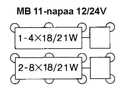 VILKKURELE MB 11-N 12/24V - Yleisosat ja tarvikkeet - 68255 - 1