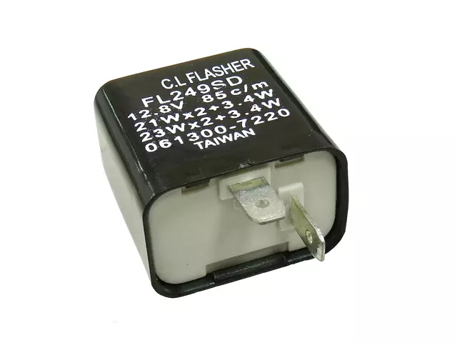 Vilkkurelee, Mekaaninen, 2-napainen, 12V - Moottoripyörän Valot, vilkut & heijastimet - 97595 - 1