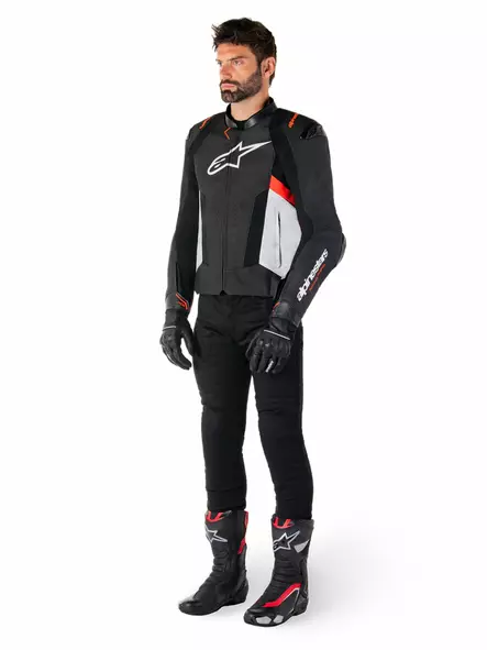 Alpinestars Nahkatakki Missile v3 Musta/Valkoinen/Punainen Fluo 54 - MP Takit & Liivit Onroad - 85285 - 1