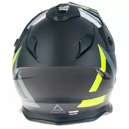 AMOQ Adaptor kypärä sähkövisiirillä musta/keltainen XS - ATV Adventure-kypärät - 86255 - 1