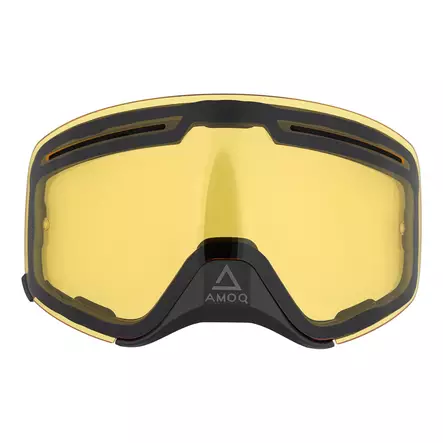 AMOQ Vision Vent+ Magnetic Tuplalinssi Sähkö - Keltainen - Moottorikelkan Linssit & varaosat - 84355 - 1