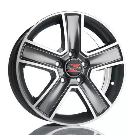 Barzetta Trasportare Titanium Pakettiautoihin 6.5x16 Jako: 5x130 ET: 60 vanne - Auton Vanteet - 3215 - 1