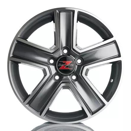 Barzetta Trasportare Titanium Pakettiautoihin 6.5x16 Jako: 5x130 ET: 60 vanne - Auton Vanteet - 3215 - 2