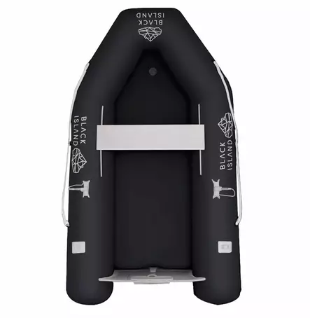 Black Island LIGHT 230 ilmapohjalla musta - Kumiveneet - 111765 - 1