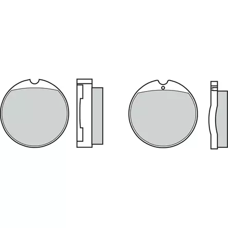 Brembo Jarrupalat Carbon-Ceramic - Moottoripyörän Jarrupalat - 102035 - 1