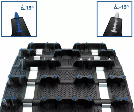 Camso Telamatto ICE Arrowhead 130 38x348 2,86" 33mm - Moottorikelkan Telamatot - 69385 - 1