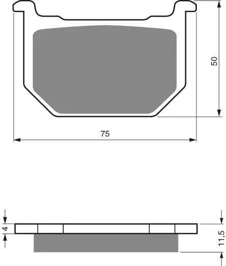 GOLDFREN Jarrupalat 075 Ceramic carbon AD - Moottoripyörän Jarrupalat - 87355 - 1