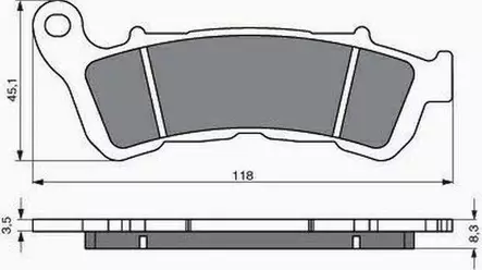 GOLDFREN Jarrupalat 257 Ceramic Carbon S3 - Moottoripyörän Jarrupalat - 87745 - 1