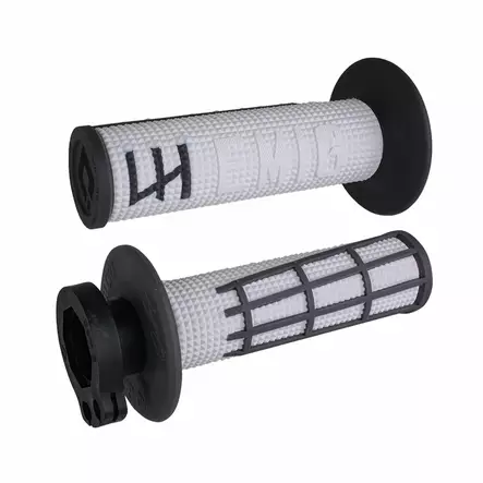 ODI EMIG 2.0 - V2 LOCK-ON Grip WHITE/Graphite - Moottoripyörän Ohjaus & hallinta - 68755 - 1
