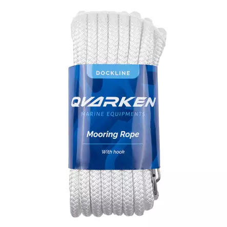Qvarken Kiinnitysköysi Dockline karbiinihaalla 16mm 6m valkoinen - Veneen kiinnitys - 111705 - 1