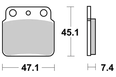 Sbs Jarrupalat Sintered Offroad - Moottoripyörän Jarrupalat - 104965 - 1