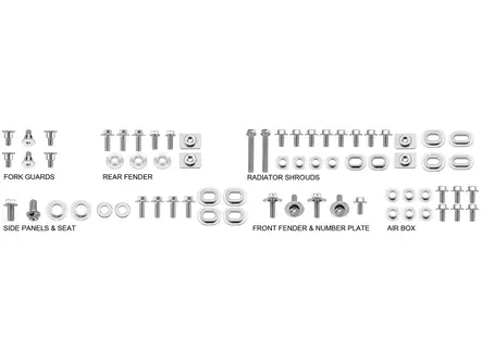 Sixty5 Ruuvi- ja pulttisarja Yamaha - Moottoripyörän Pultit & kiinnikkeet - 93135 - 1