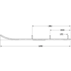 Sno-X Defender Ohjausrauta pari - Moottorikelkan Ohjausraudat - 96095 - 1