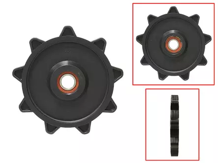 Sno-X Kääntöpyörä 2,52 180mm 9 hamp - Moottorikelkan Vetopyörät - 70405 - 1