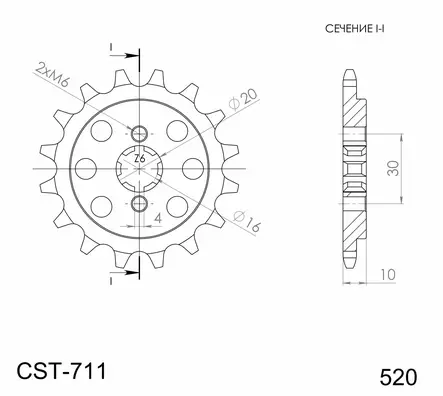 Supersprox / JT Eturatas 711.14 - Moottoripyörän Eturattaat - 101175 - 1