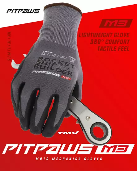 TMV Pitpaws gloves Black "Rocket ship builder" M - MP Hanskat - 96285 - 1