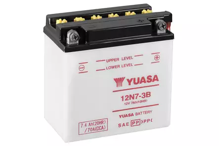 Yuasa akku, 12N7-3B (cp) Happopatruuna mukana (4) - Yleisosat - Akut - 108335 - 1