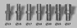 Bike-Lift 7 pins kit 13/15/17/18/20/23/27mm For FS-11 - Yleisosat - Varikkopukit - 94505 - 1