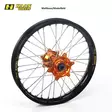 Haan wheel SX85 25-.. 16-1,85 BLACK RIM/ORANGE HUB - Moottoripyörän Täydelliset vanteet - 79505 - 1