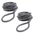 Qvarken Lepuuttajaköysi 8mm 2m harmaa 2kpl - Veneen kiinnitys - 110745 - 1