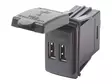 USB-RASIA MUSTA 12/24V 2-PORTTIA 4,8A/5V - Yleisosat ja tarvikkeet - 46635 - 1