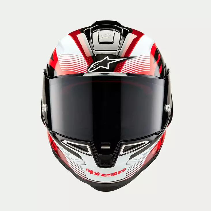 Alpinestars Kypärä Supertech R10 Team Musta/Carb/Punainen/Valkoinen L - MP Umpikypärät - 88416 - 1