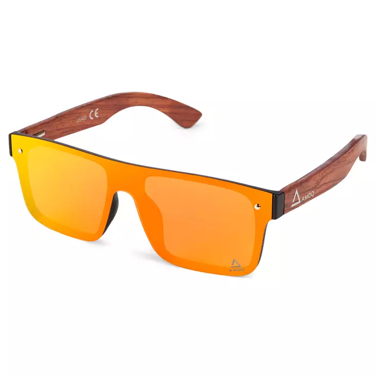 AMOQ Burst Aurinkolasit PLRZD Puu-Punainen peili - MP Aurinkolasit - 68756 - 1