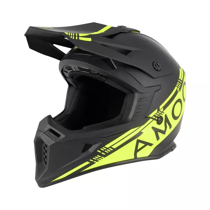 AMOQ Meteor V2 Kypärä Musta/HiVis XS - MP Offroad-kypärät - 88096 - 1