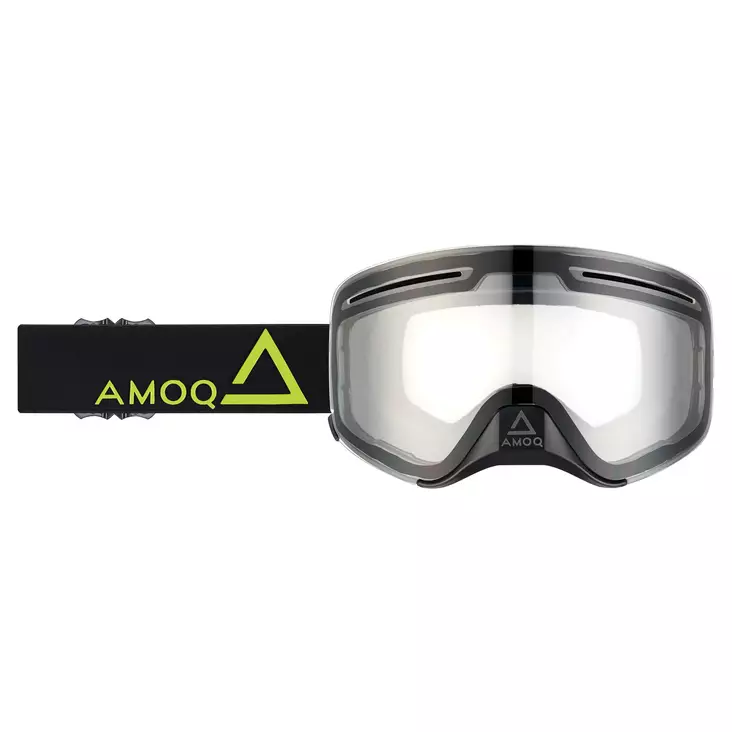 AMOQ Vision Vent+ Magnetic Ajolasit Musta-HiVis - Kirkas - Moottorikelkan Ajolasit - 72336 - 1