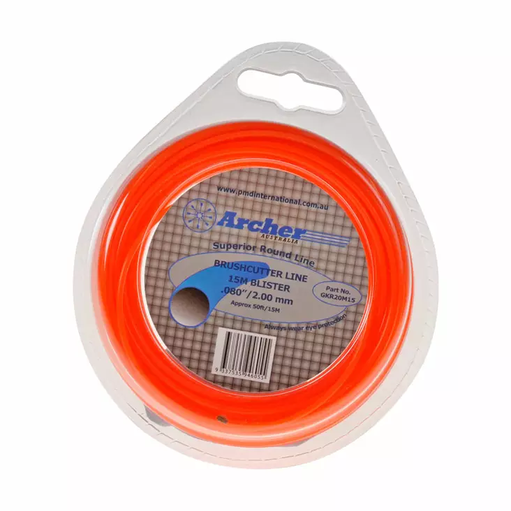 Archer Trimmerin siima, Eco-Trim, Pyöreä, Ø 2,4mm x 15m - Trimmerisiimat - 91106 - 1