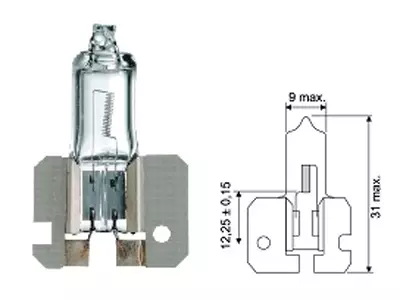 AUTOLAMPPU 12V H2 100W - Yleisosat ja tarvikkeet - 10496 - 1