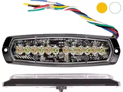 AXIXTECH SM6-D 6+6LED DUAL AMBER/WHITE R65 (XA2) - Yleisosat ja tarvikkeet - 52566 - 1
