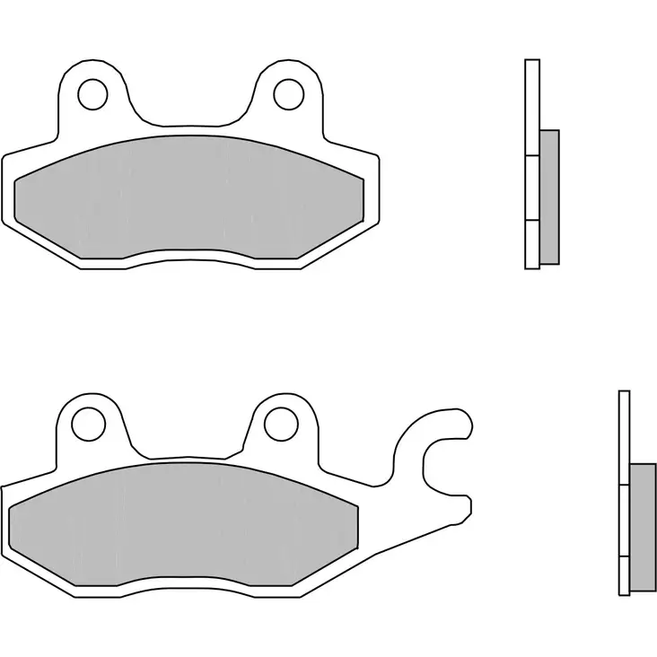 Brembo Jarrupalat Carbon-Ceramic - Moottoripyörän Jarrupalat - 102406 - 1