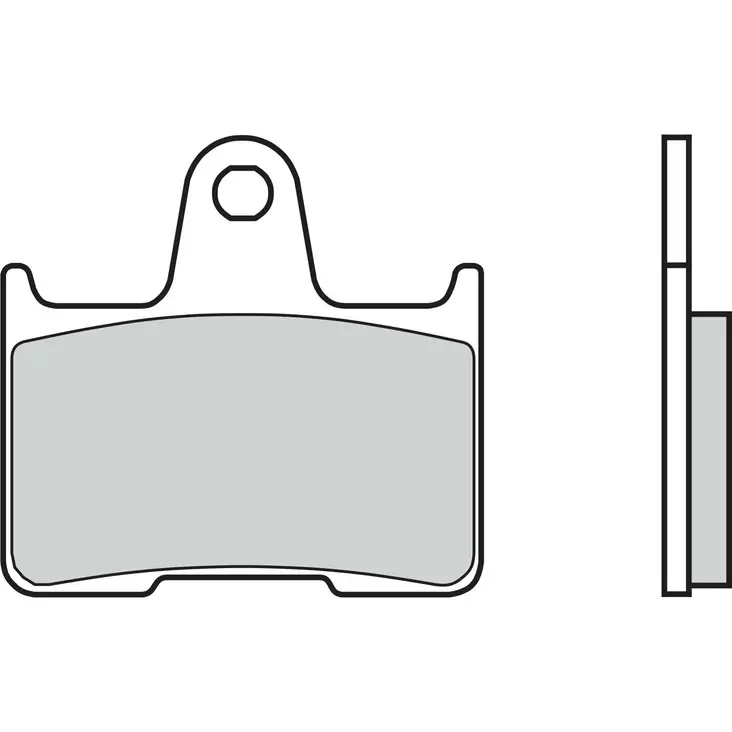 Brembo Jarrupalat Taakse Sintered Road - Moottoripyörän Jarrupalat - 102736 - 1