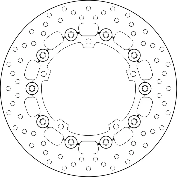 Brembo Serie Oro jarrulevy kelluva - Moottoripyörän Jarrulevyt - 103096 - 1