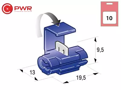C-PWR RYÖSTÄJÄLIITTIMET 10KPL SININEN - Yleisosat ja tarvikkeet - 42566 - 1