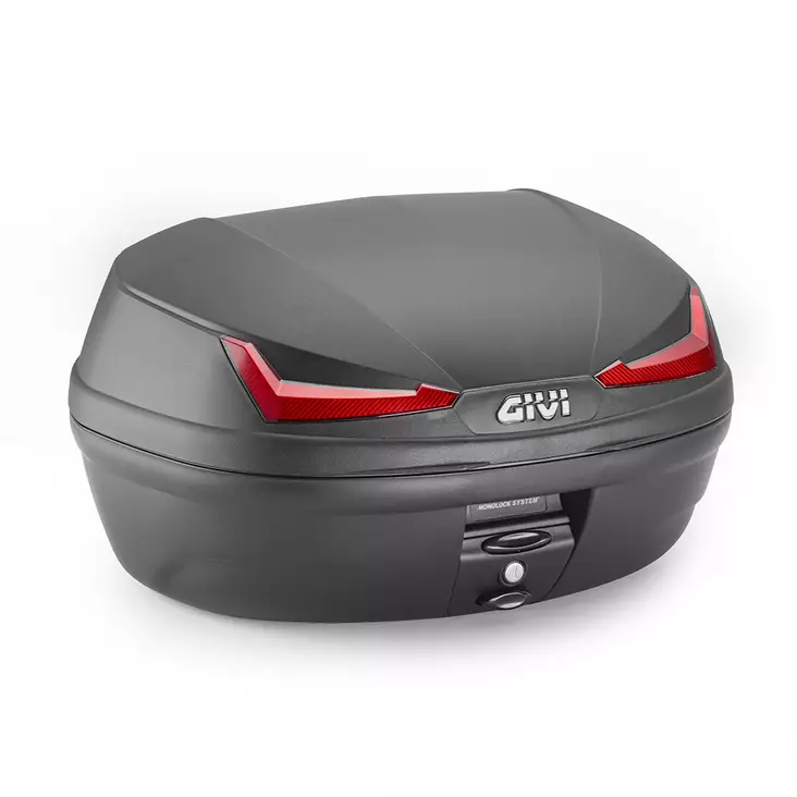 Givi Black Monolock Topcase 45Lt Red Reflect. - Moottoripyörän Kovat laukut - 83936 - 1