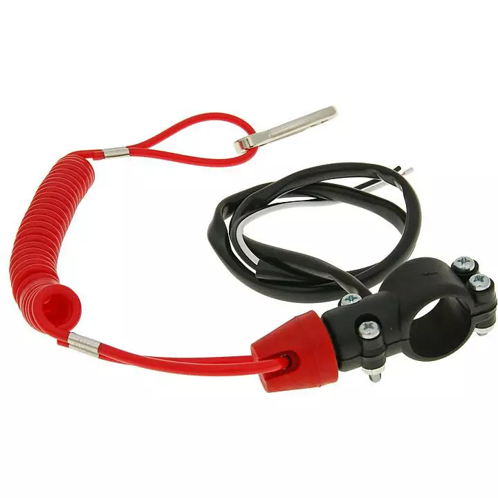 Hätäkatkaisija, Yleismalli, Avautuva & Sulkeutuva piiri, Tanko-mallli - Mopon & Skootterin Virtalukot & -katkaisimet - 97826 - 1