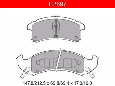 JARRUPALASARJA DELPHI ETU, BUICK, CADILLAC, CHEVROLET,YM - Yleisosat ja tarvikkeet - 7816 - 1