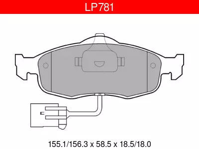 JARRUPALASARJA DELPHI ETU, FORD - Yleisosat ja tarvikkeet - 8456 - 1