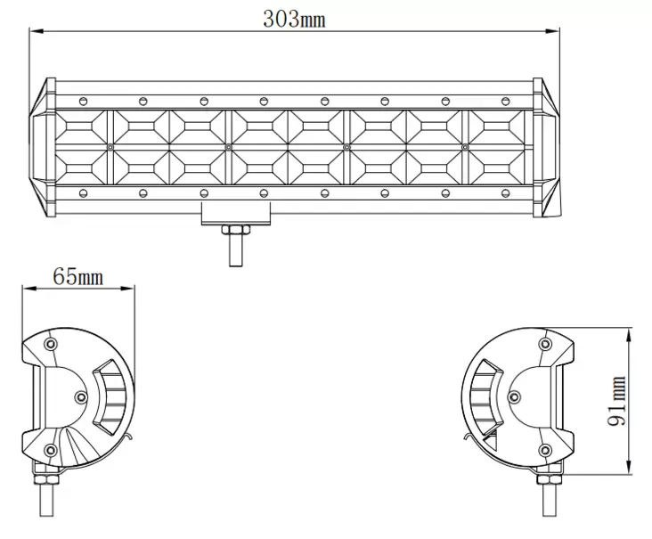 Kinwons Led Kaukovalopaneeli 10-30V 192W Flood - Mönkijän Valot & linssit - 78676 - 1
