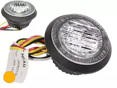 LED-MAJAKKA/VAROITUSVALO KELTAINEN 12/24V - Yleisosat ja tarvikkeet - 38206 - 1