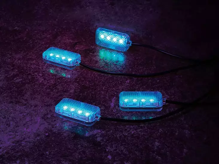 LED RGB SISÄVALOSARJA USB 4XJALKATILAVALO - Yleisosat ja tarvikkeet - 50486 - 1