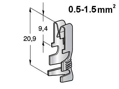 LIITIN UNI F630 0,5-1,5 MM2 - Yleisosat ja tarvikkeet - 70286 - 1