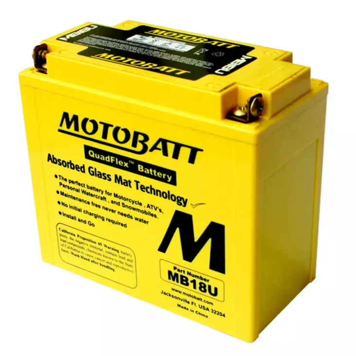 Motobatt akku, MB18U - Yleisosat - Akut - 108346 - 1